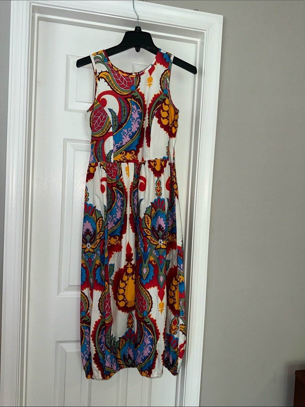 Maude Vivante tiered, sleeveless, print dress